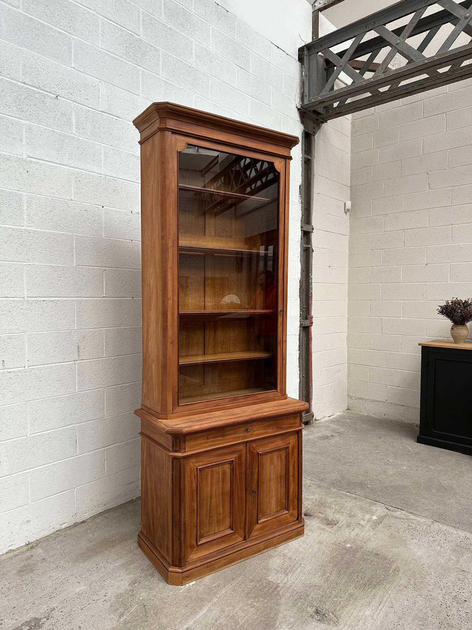 Large mahogany display case