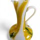 Vase en verre opalin blanc Cristallerie de Clichy, fait à la main en France