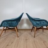 Restored shell armchairs by Miroslav Navratil