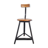 Tabouret industriel vintage, années 1950