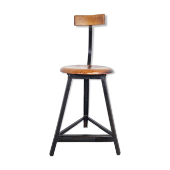 Vintage industrial stool, 1950s