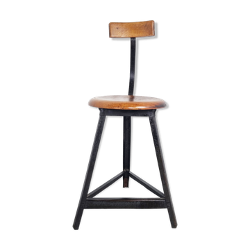 Vintage industrial stool, 1950s