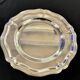 Christofle Gallia vegetable dish and its silver-plated serving platter.