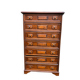 Semainier commode vintage 7 tiroirs coloniale en bois