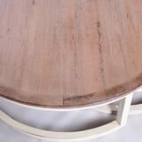 Original midcentury coffee nest tables, cherry wood, france, 1960s