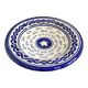Decorative ceramic deep plate with fish decoration