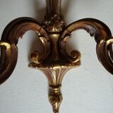 Paire d'appliques classiques en bronze doré