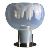 Fluorescent Murano glass table lamp by PVM, 1970s