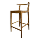 Retro wabisabi wood kitchen stool / bar stool (multiple)