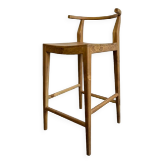 Retro wabisabi wood kitchen stool / bar stool (multiple)