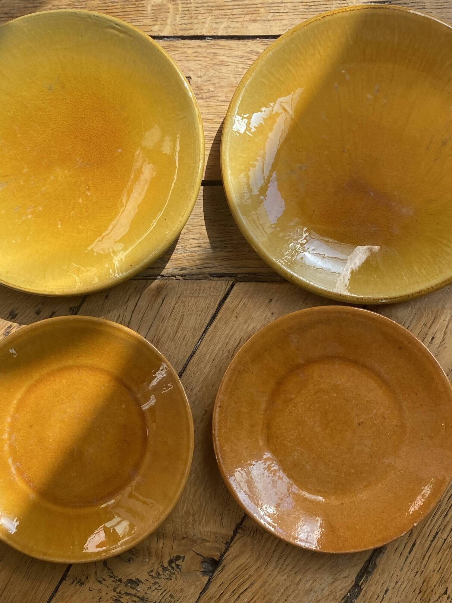 4 assiettes Vallauris et Biot années 60