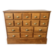 16 drawer counter in solid oak