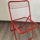 Ted Net folding chair red Niels Gammelgaard