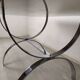 Vintage chrome glass desk