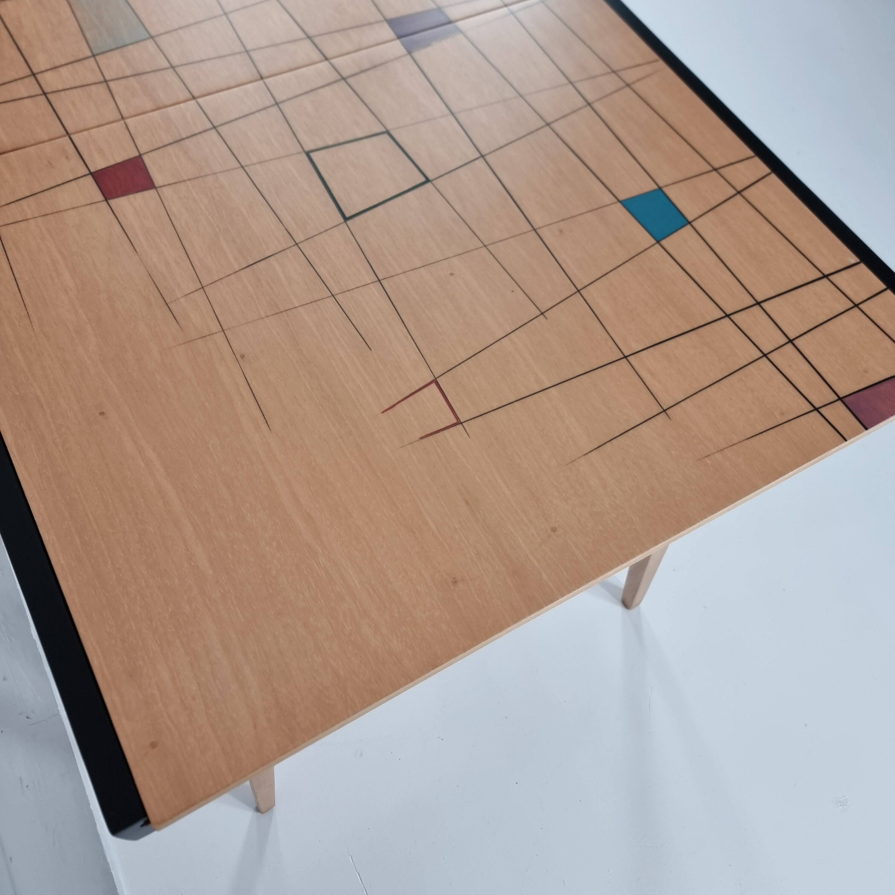 Table vintage en frêne, années 1970