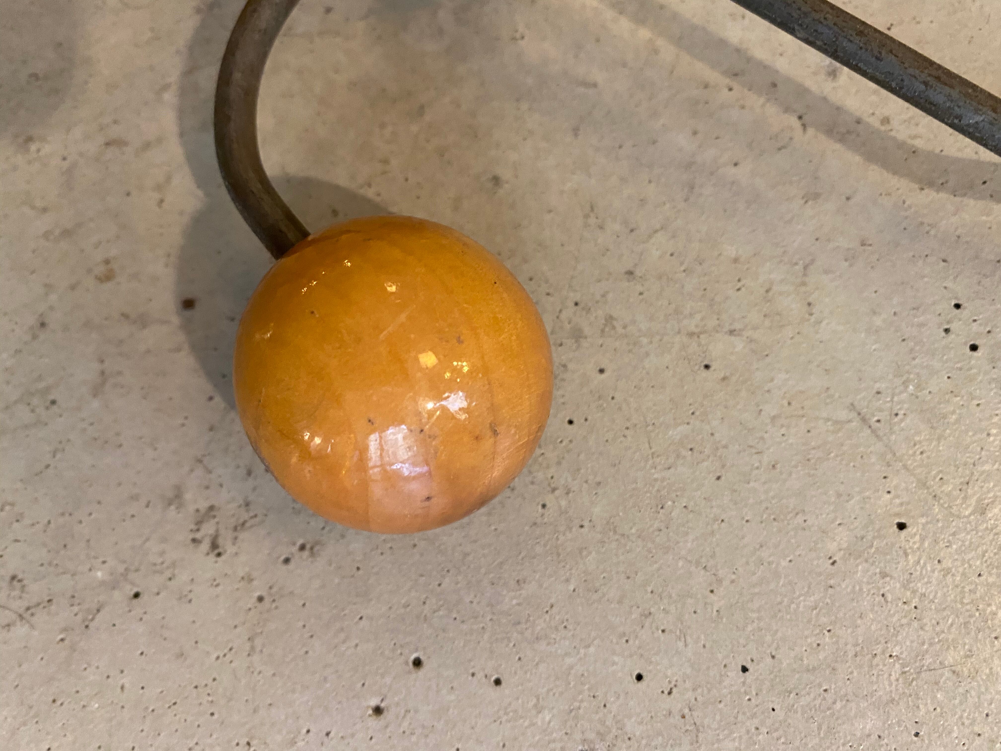 Iron and wood hook 60s