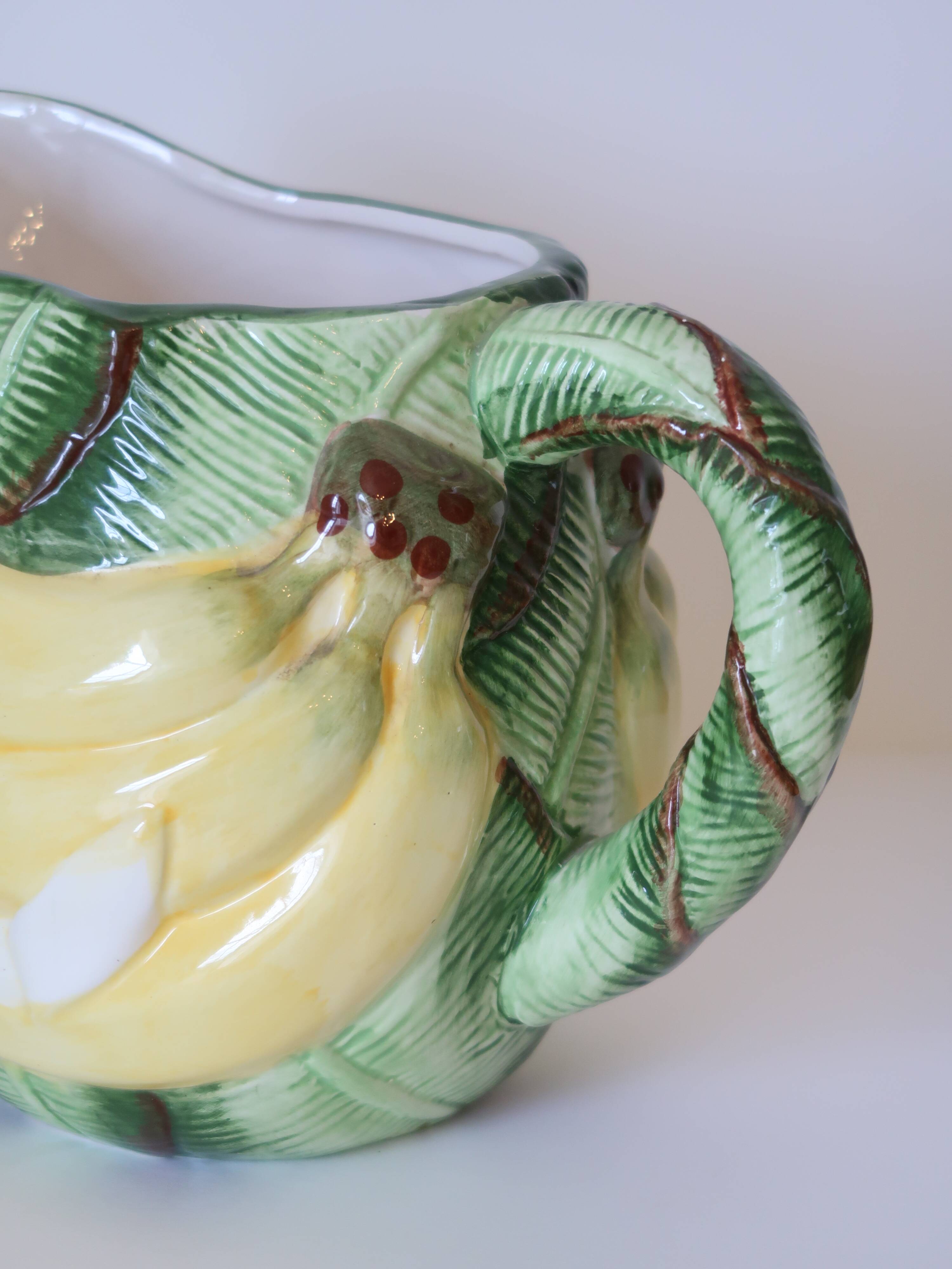 Vintage banana pitcher flat service