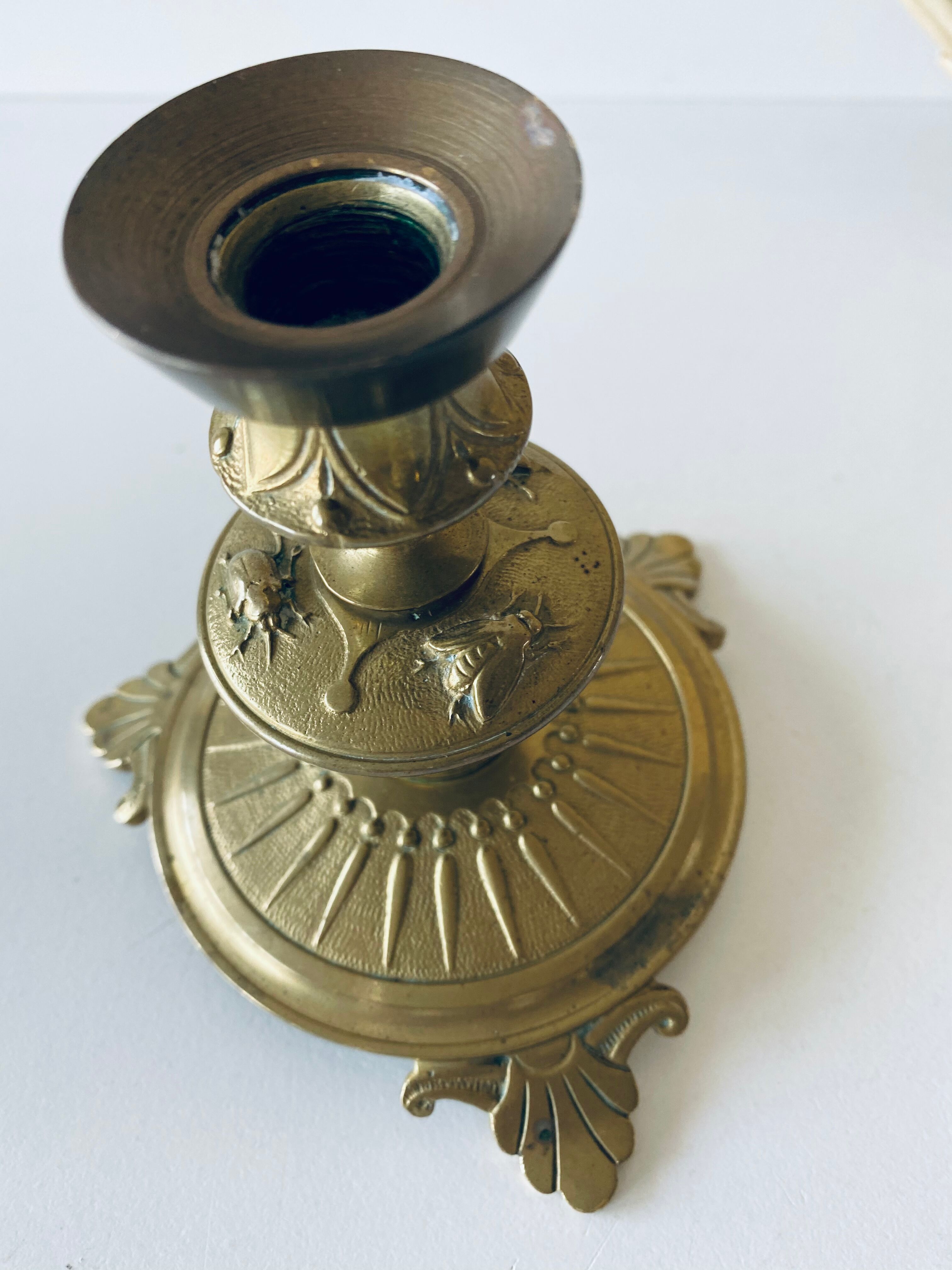 Insect decor candlestick