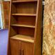 Vintage oak library designed in the 1950s.