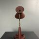 Midcentury leather wrapped French desk lamp style of Jacques Adnet, 1950s