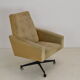 Mid-century swivel armchair with wheels 1970's