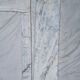 Pompadour fireplace in white Carrara marble
