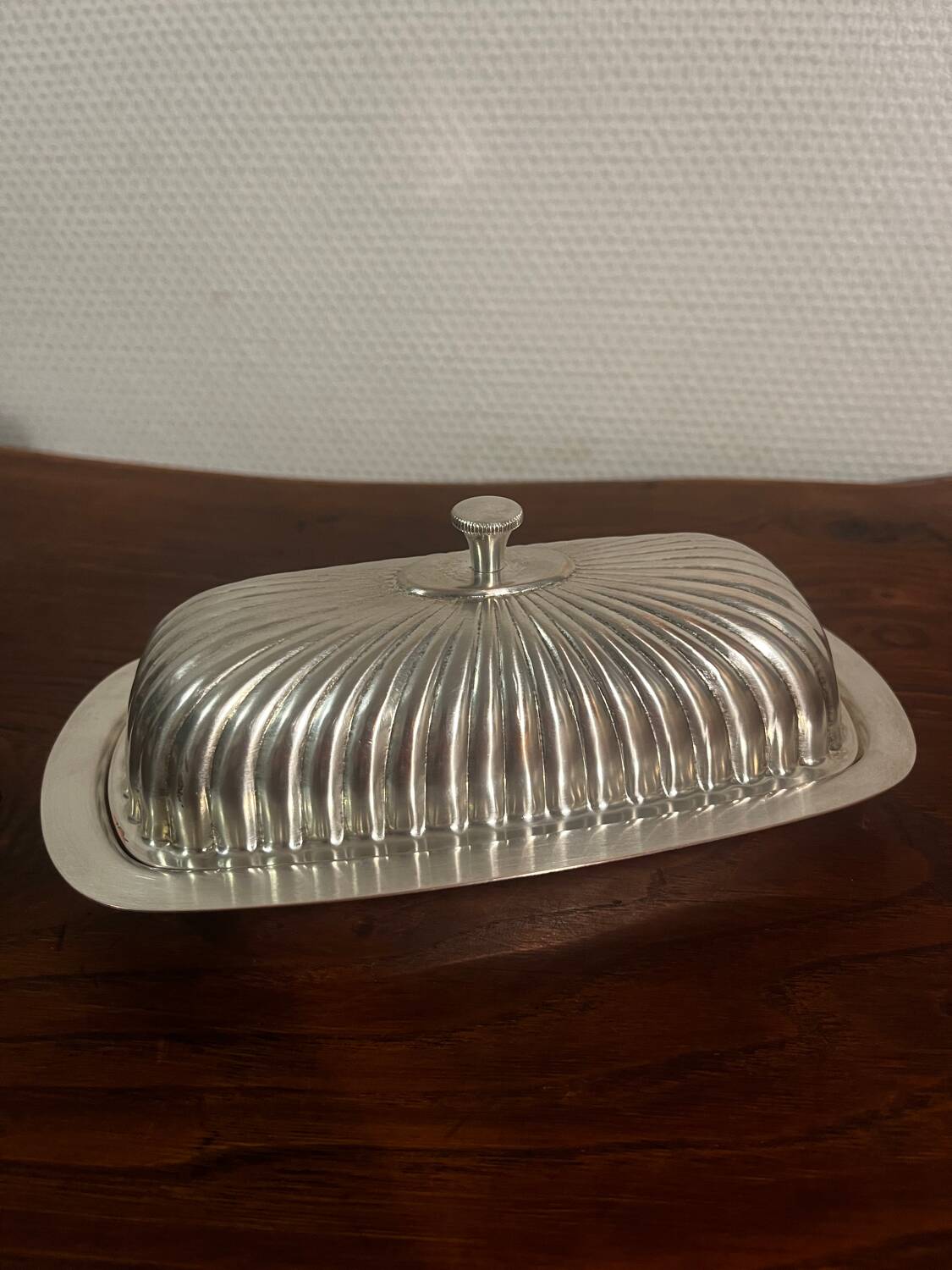 Butter dish from the 60s Gerb France silver metal
