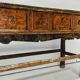 table console en bois ancien