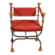 Fauteuil Curule En Fer Forgé Et Bronze