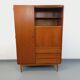 Vintage Scandinavian-style teak secretary cabinet