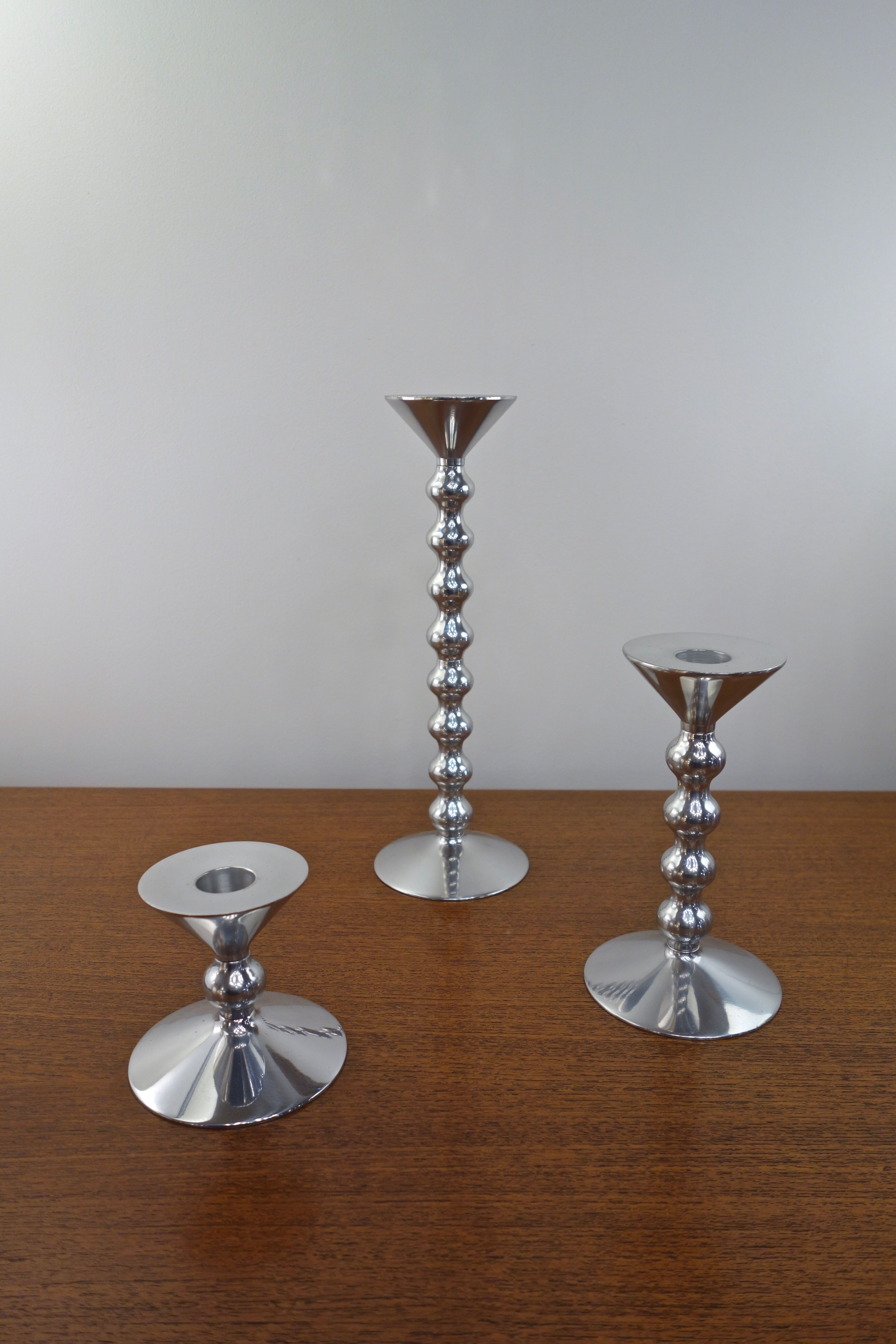 Set of 3 candle holders by Alessandro Mendini for Alessi, Italy 2002