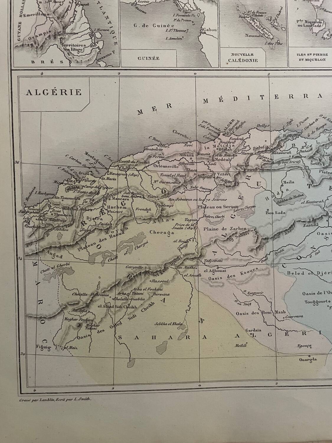 Map of France and Colonies