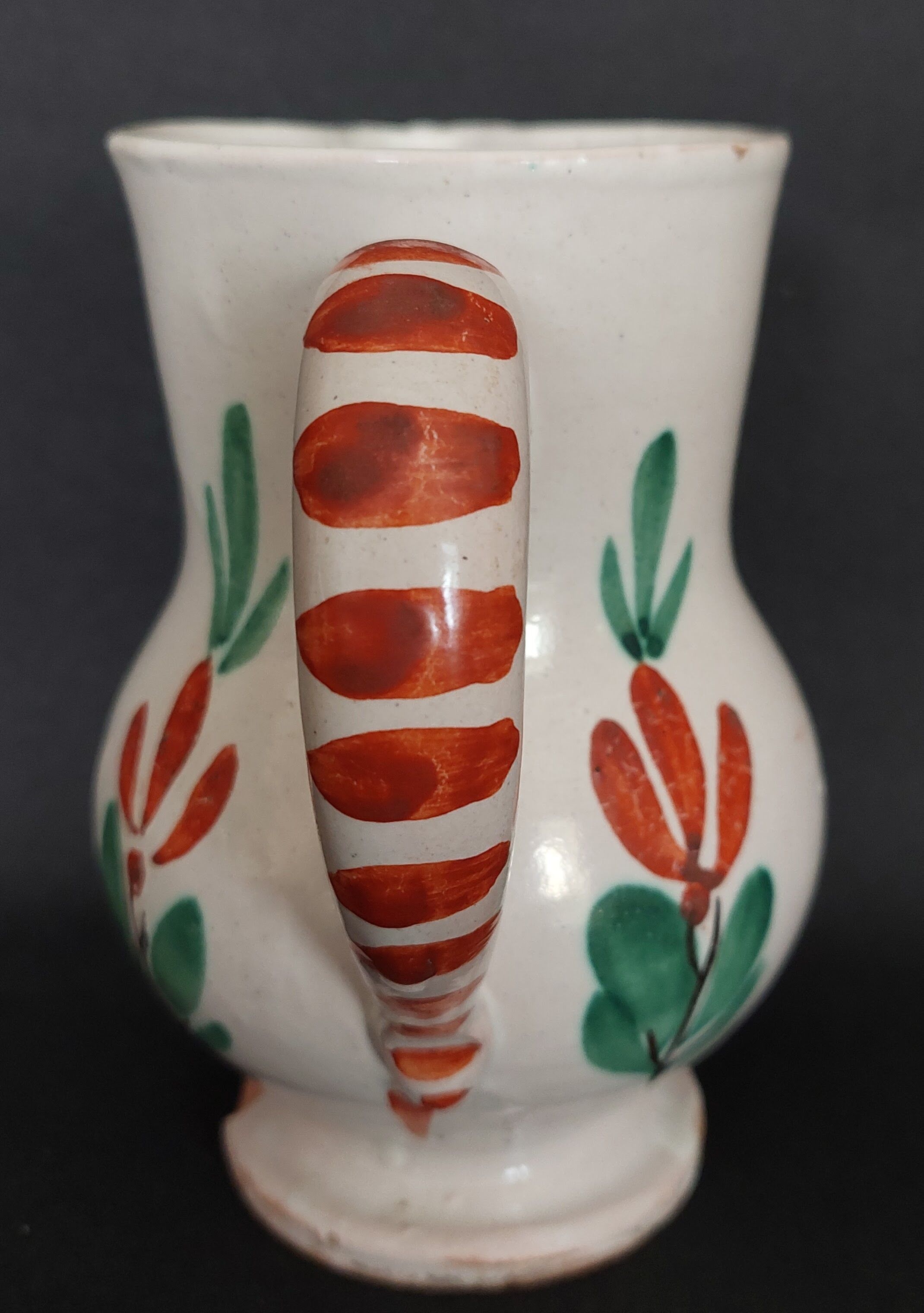 Earthenware pitcher from the late 19th century.