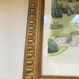 Illustration of a "French garden" under glass