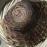 Rattan log basket