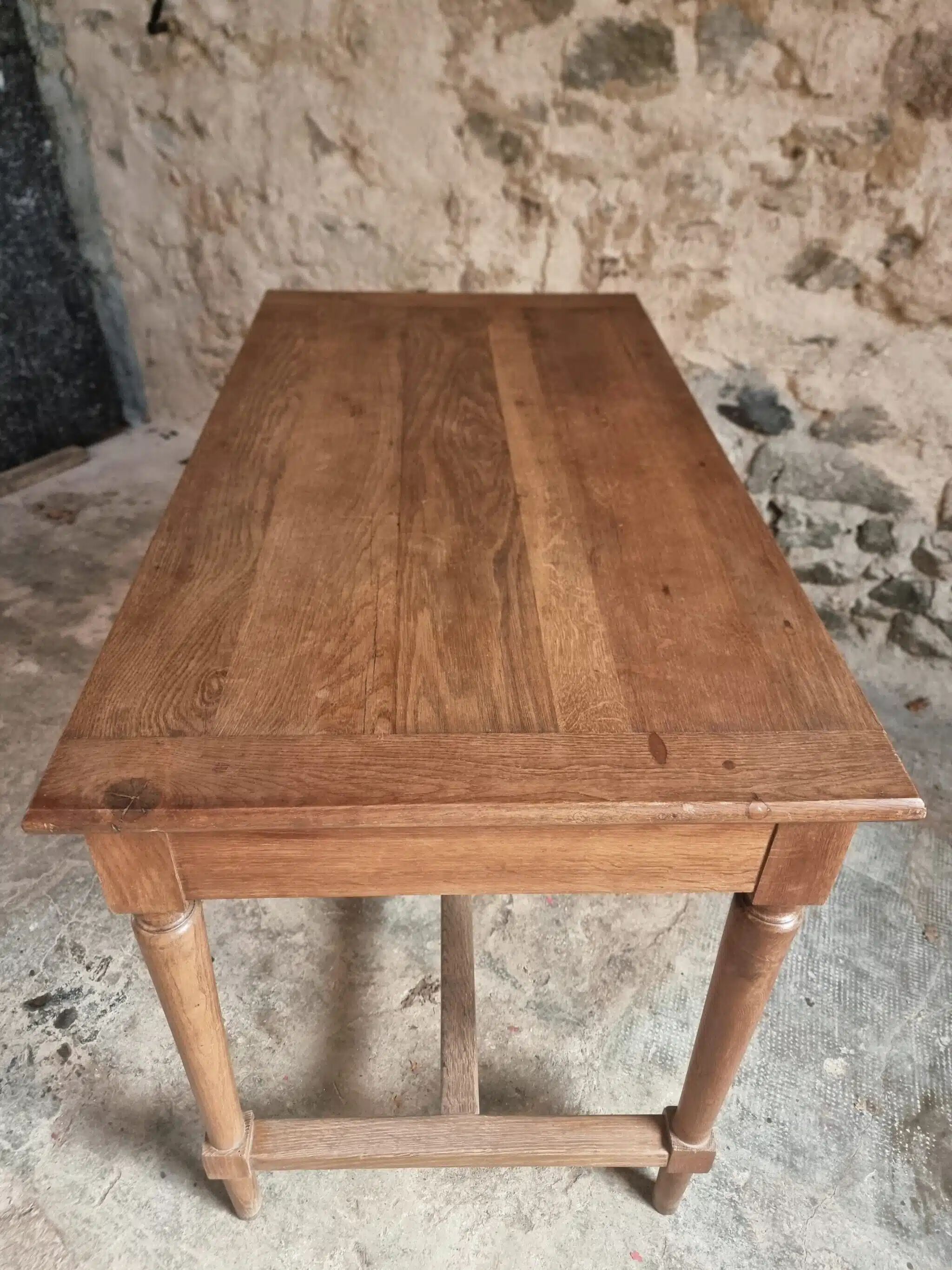 Table / antique desk in French oak, 1930s