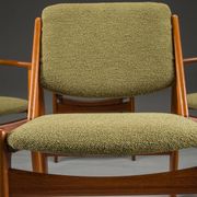 Danish Ella chairs in teak attributed to Arne Vodder for Vamo Sønderborg, 1960s, set of 6