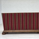 1960s, Danish 2-seater sofa, original condition, furniture wool, oak wood.