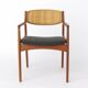 Danish Teak & Rattan Armchair by Ib Kofod-Larsen, 1960s, Model 4325