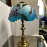 Glass lamp signed Kaelle