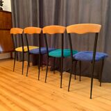 A set of four chairs, Alcantara, Italy, 1980s