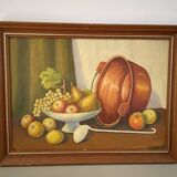 Tableau huile sur toile nature morte