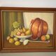 Tableau huile sur toile nature morte