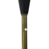 Floor lamp with white metal reflector, 1940s