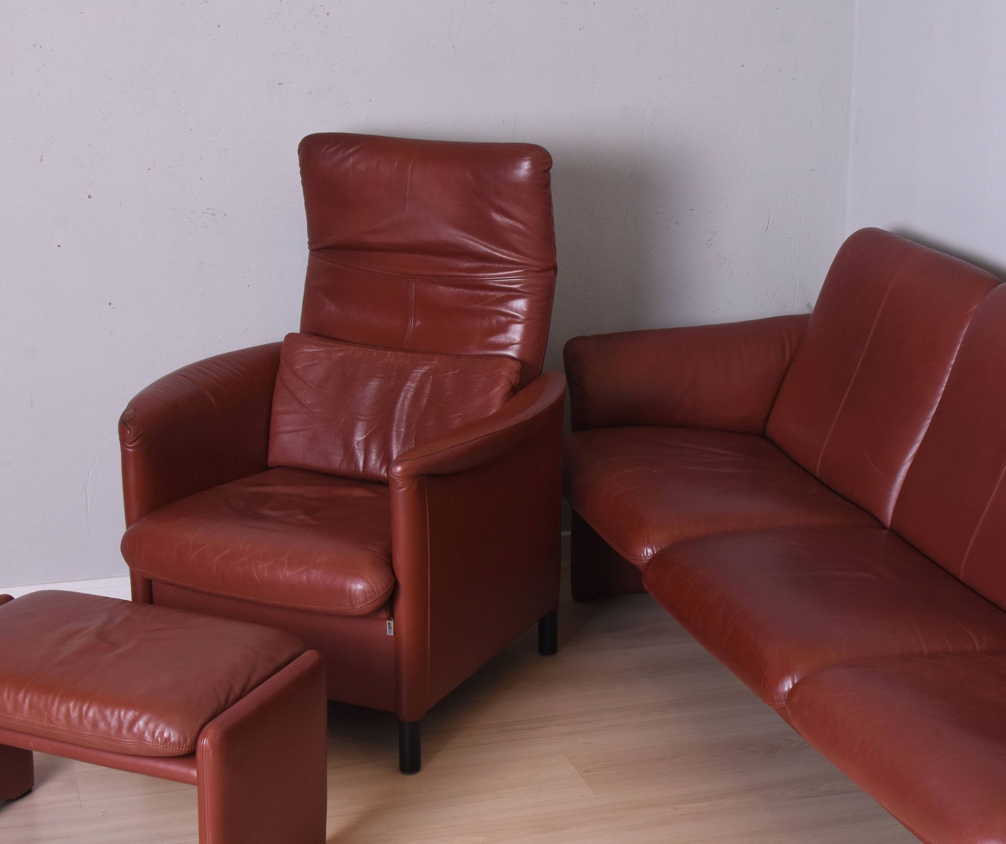 Armchair with Footstool, Erpo International, 1980s