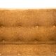 Midcentury modern yellow fabric bouclé sofa, Denmark, 1960s. After restoration.