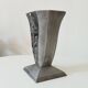Antique art deco vase in solid aluminum
