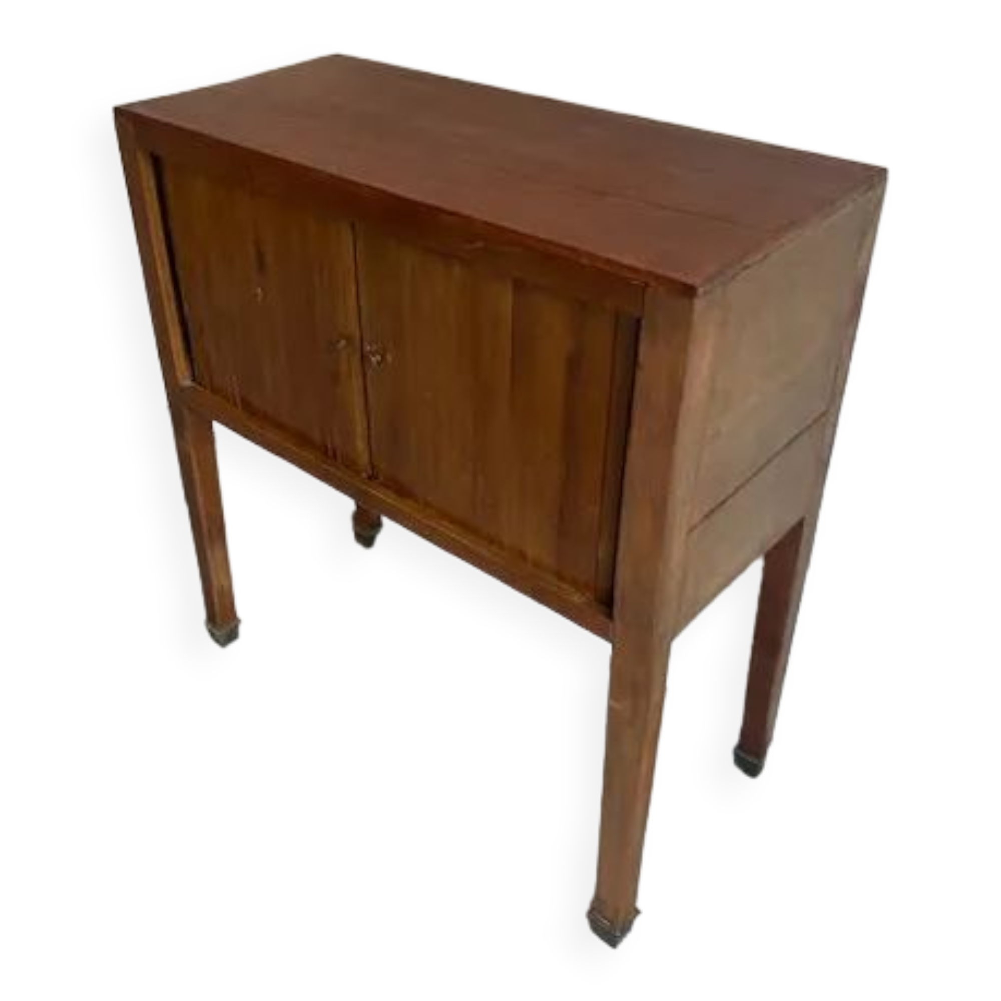 Old wooden cabinet with extendable doors