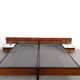 Two-person bed Japanese series Cees Braakman Pastoe and Auping with bedside table.