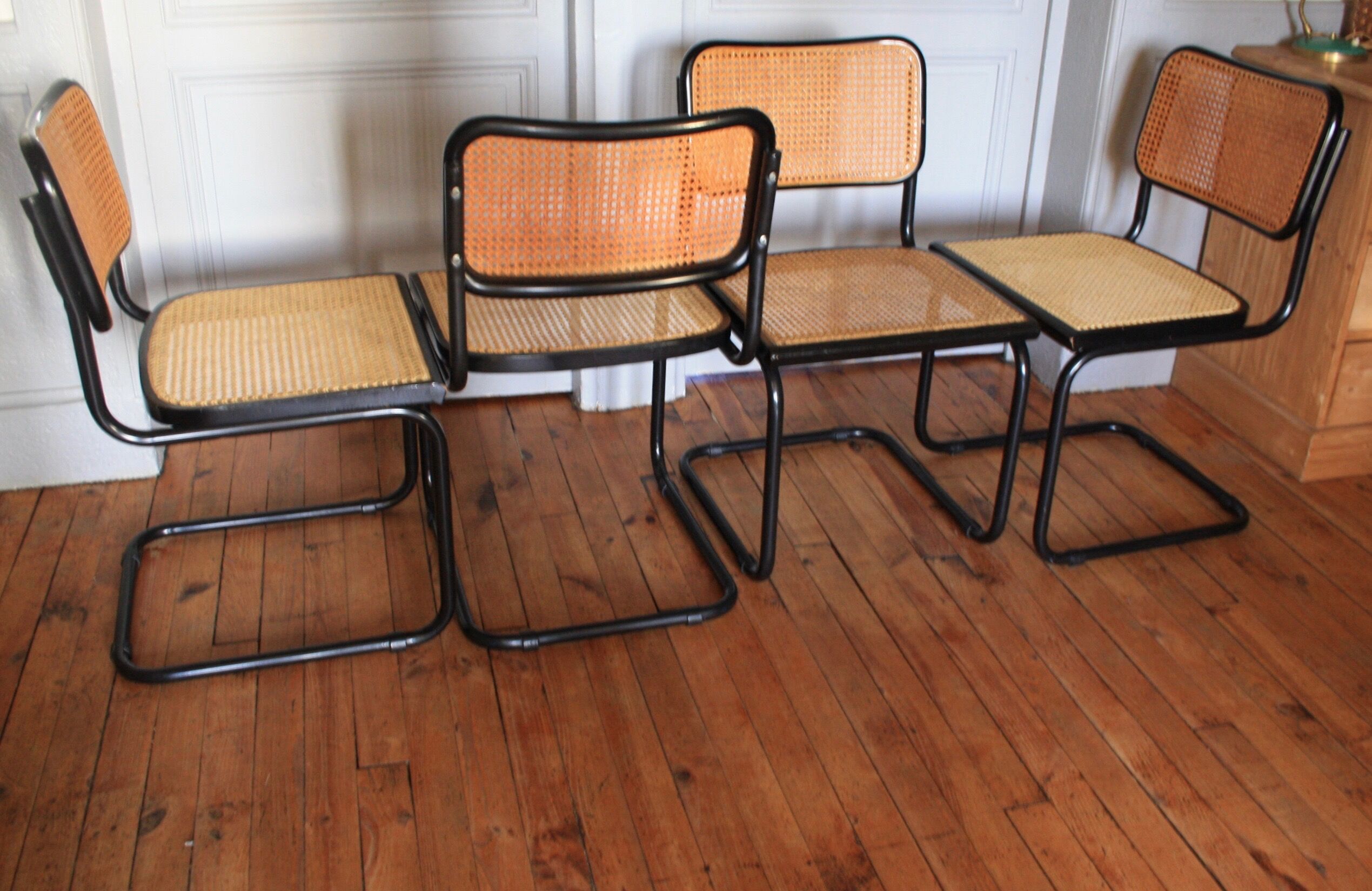 Cesca B32 chairs by Marcel Breuer